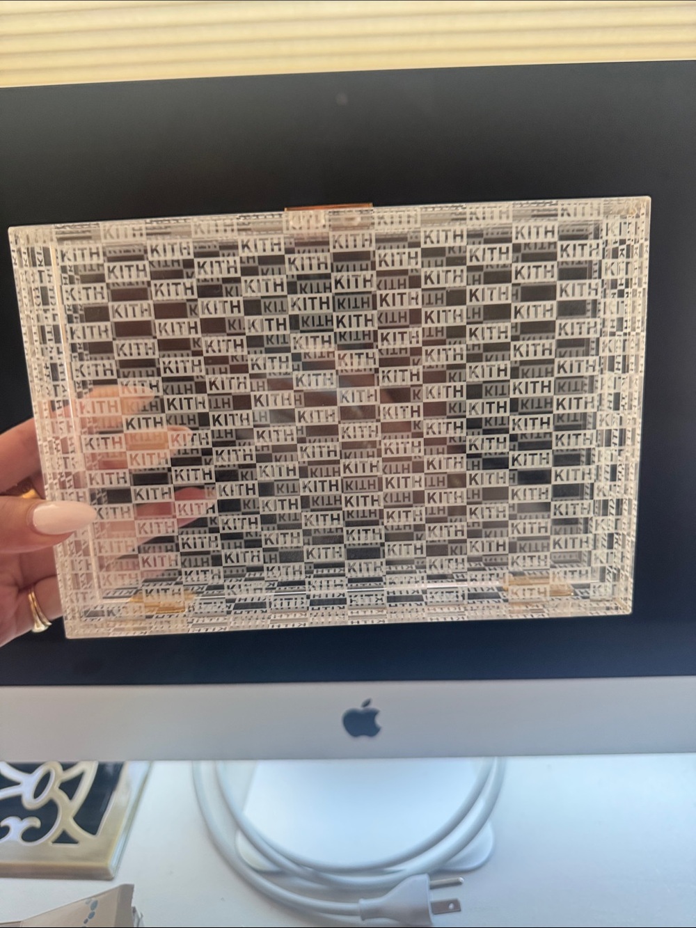 Kith X Estée Lauder Clear Acrylic Clutch